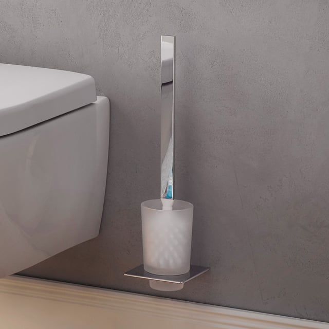 Emco System 2 Bürstengarnitur – Chrom, Für Wandmontage, Mit Behälter Und Stiel