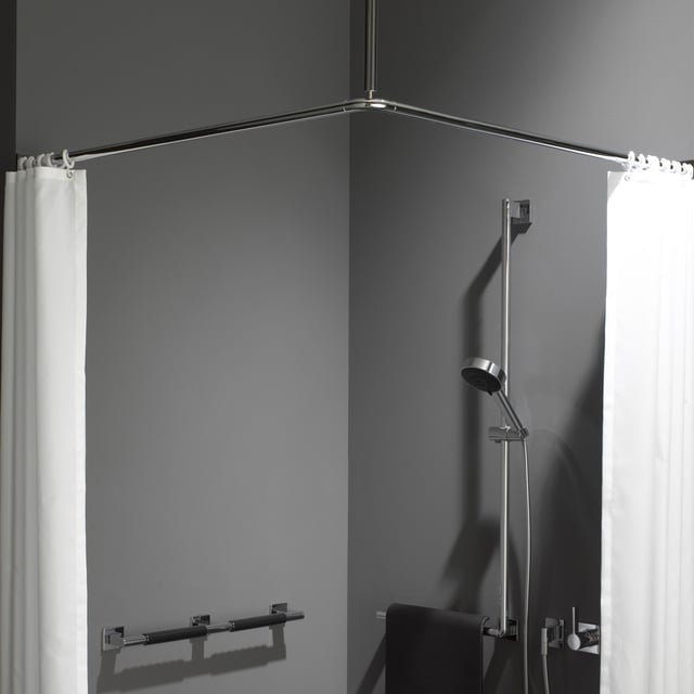ASTA PER TENDA A Soffitto 16 Mm Cromo Opaco – Doppio Ciclo, Metallo, Regolabile Fino A 6 Metri