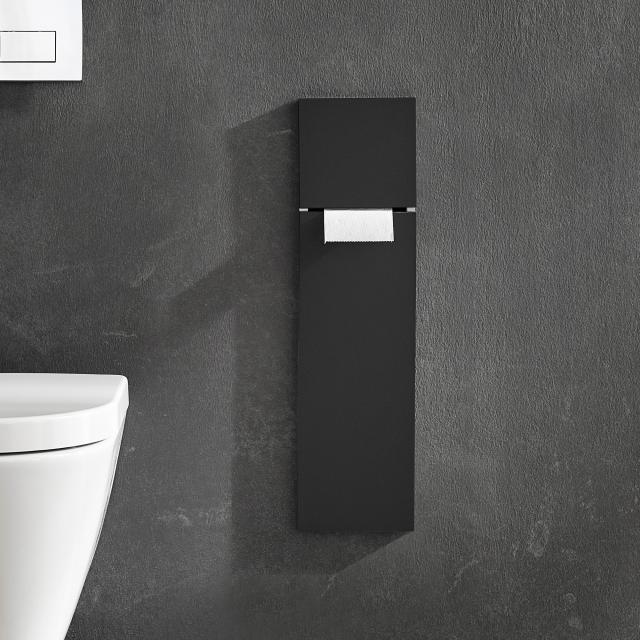 Emco Asis Pure recessed toilet module matt black