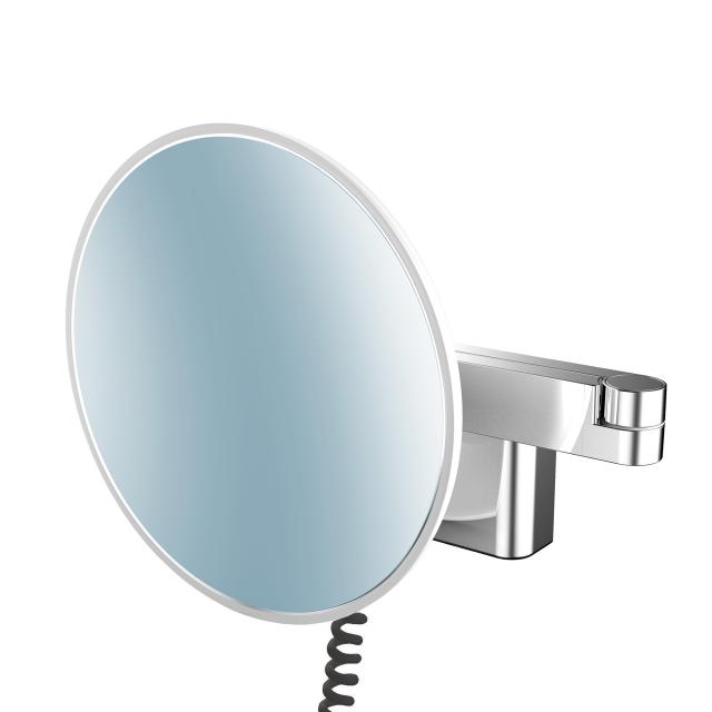 Emco Evo shaving and beauty mirror with lighting with emco light system chrome