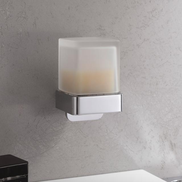 Emco Loft wall-mounted soap dispenser chrome