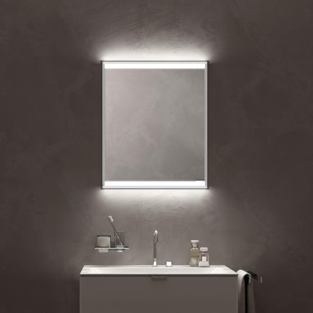 Emco Prime2 mirror cabinet with lighting and 1 door W: recessed, rear panel white