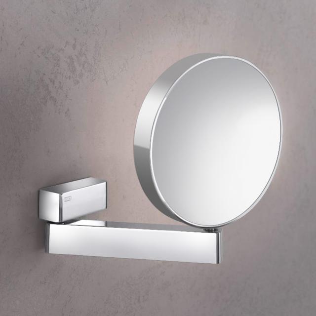 Emco Universal shaving / beauty mirror, round, wall model chrome