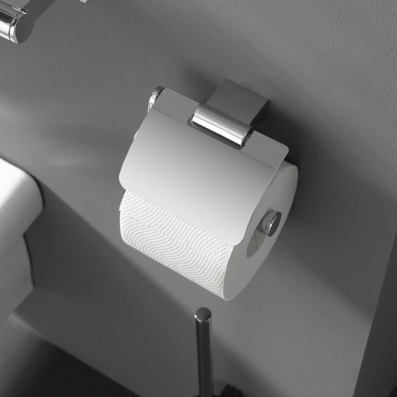 Emco System2 Dérouleur de papier toilette avec couvercle, 350000106