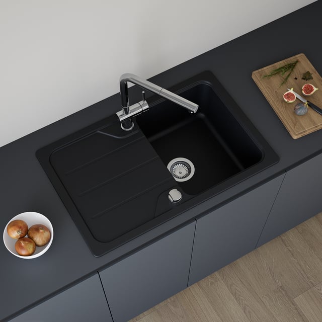 Portarotolo Servant In Ferro Battuto - Altezza 78 Cm - Colore Nero - Portascopino Incluso