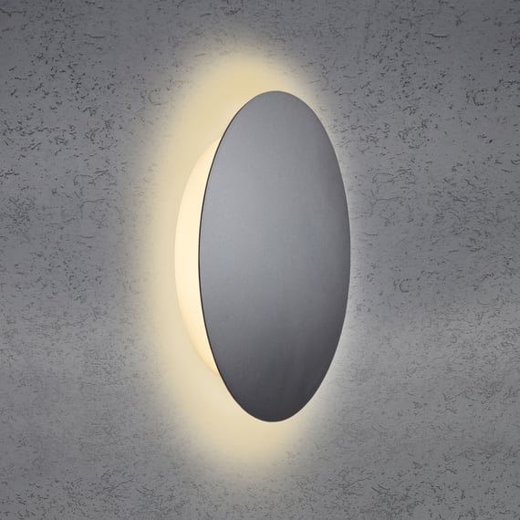 Brilliant Luton G40421/06 Lampada Solare Da Parete Per Esterno Con Rilevatore Di Movimento 6 W Bianco Caldo Nero 82536857