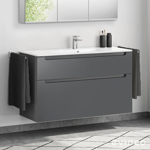 Evineo Ineo5 Meuble Sous vasque L 121 4 H 70 P 48 Cm 2 Tiroirs evineo-ineo5-meuble-sous-vasque-l-121-4-h-70-p-48-cm-2-tiroirs
