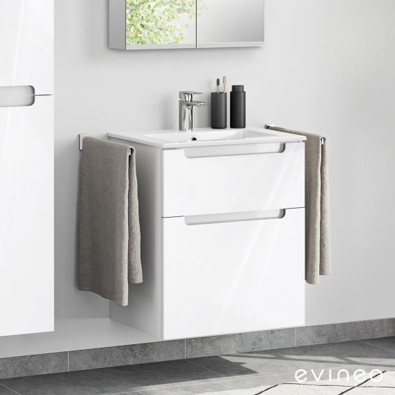 Evineo Ineo5 Washbasin And Vanity Unit, High Gloss Bathroom Vanity Units
