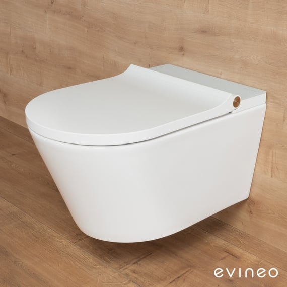 WC lavant suspendu ovale evineo ineo4 & ineo5 avec siège chauffant