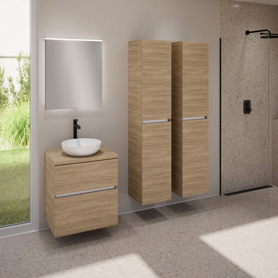 Vicco - Armoire machine à laver Fyrk, Chêne rustique, 64 x 189 cm à partir de 83,90 € (avril 2026
