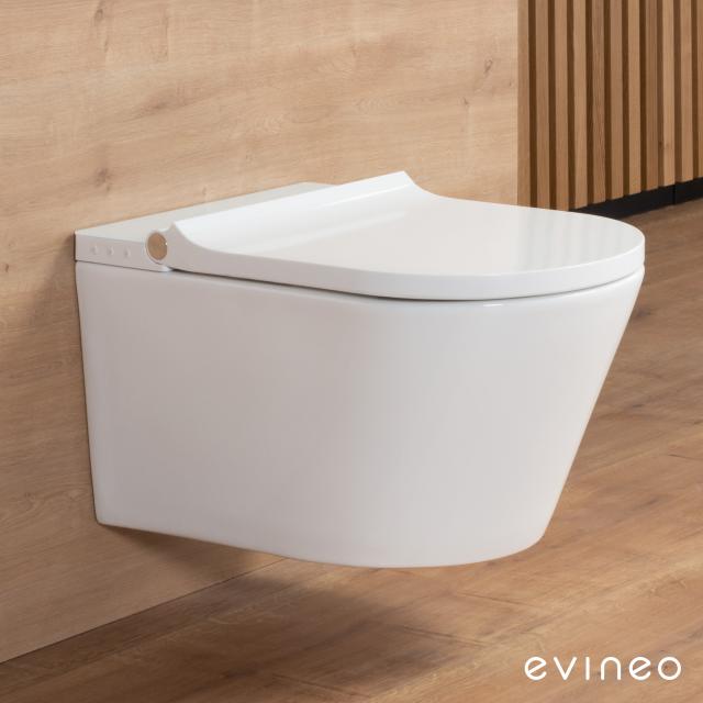 evineo ineo4 & ineo5 WC lavant suspendu avec siège chauffant, blanc soft blanc