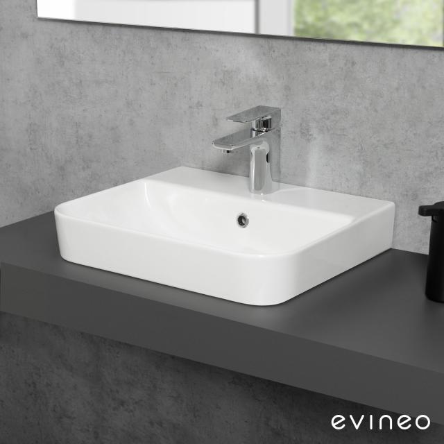 Evineo ineo3 soft Aufsatz- oder Hängewaschtisch B: 47,8 T: 41,7 cm
