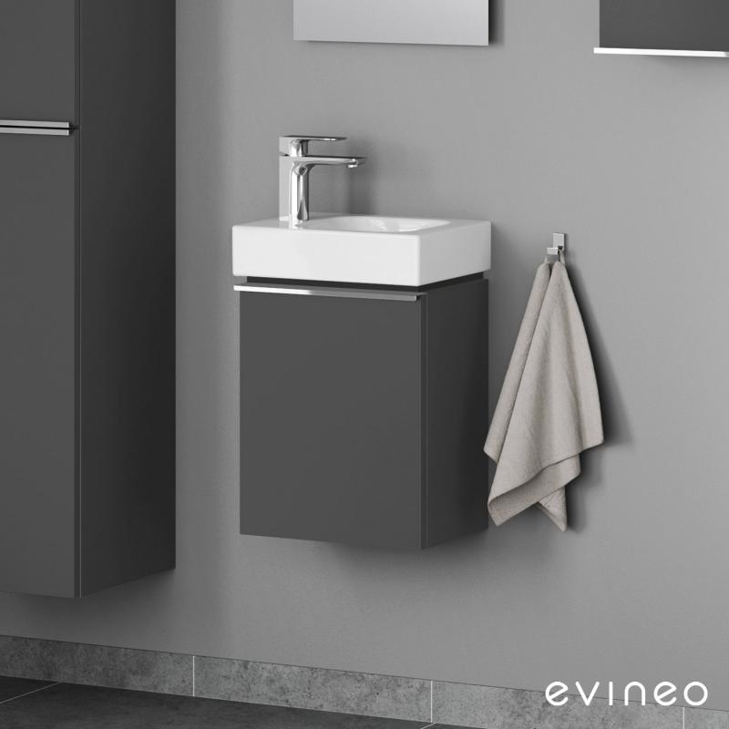 Evineo ineo4 Meuble sous lave-mains avec 1 porte, avec poignée, BE0216AN