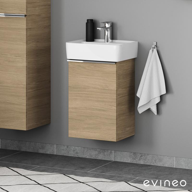 Evineo ineo4 Meuble sous lave-mains avec 1 porte, avec poignée, BE0236OA