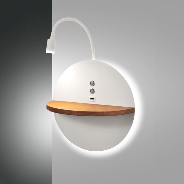 Fabas Luce 3430-71-102 Lampada Spot LED Anzio 6W 540Lm Bianca - Faretto Orientabile, Luce Calda