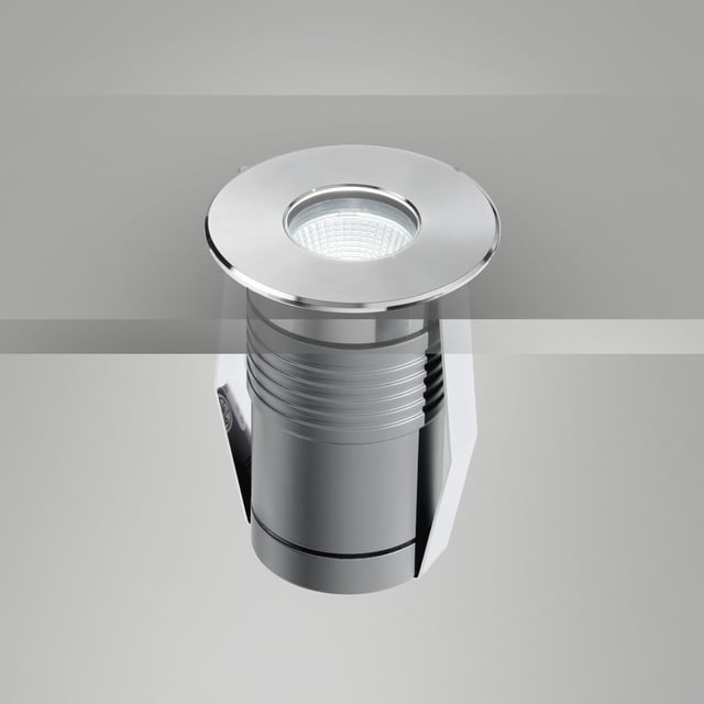 LCD 048 lampada da parete, E27 acciaio inox spazzolato/bianco - 048