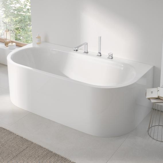 Grohe Essence back-to-wall bath with panelling white