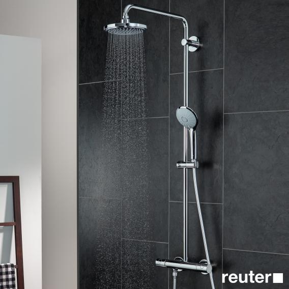 Grohe Euphoria Wall Mounted Shower System With Arm 450 Mm 27296001 Reuter - Wall Mounted Shower System