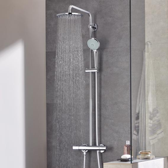 Grohe Euphoria L System 210 Wall Mounted Shower With Thermostatic Mixer 27964000 Reuter - Wall Mounted Shower System