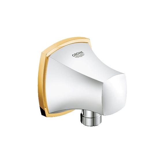 Grohe Grandera wall elbow chrome/gold