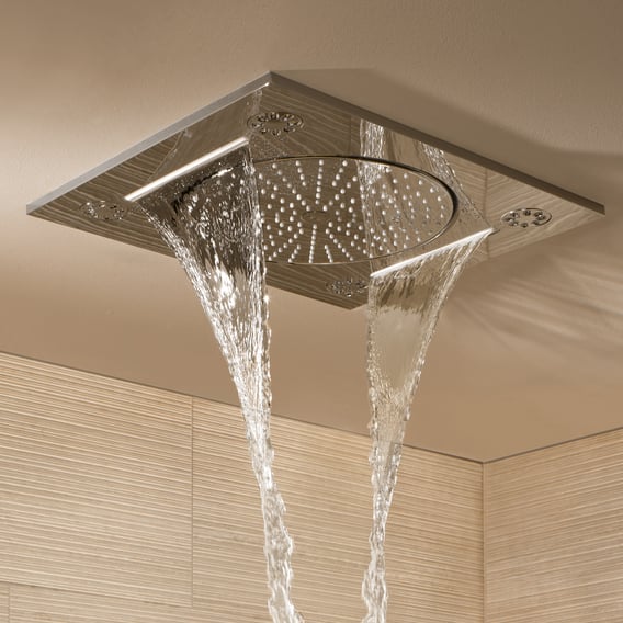 verlies voor Voorwaarde Grohe Rainshower F-Series 15" ceiling-mounted shower 3 spray modes -  27939001 | REUTER