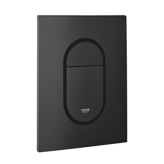 Plaque De Commande WC GROHE Arena Cosmopolitan - Double Touche Interrompable - Phantom Black - ABS - 156 X 197 Mm - Réf 38844KF0