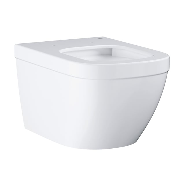 WC Suspendu GROHE Bau Ceramic Avec Abattant - Blanc, Chasse 3/6L, Design épuré, Facile à Installer, Garantie 5 Ans