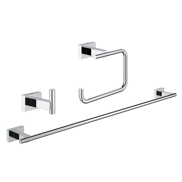 Grohe Essentials Cube set accessori bagno cromo - 40777001 | REUTER