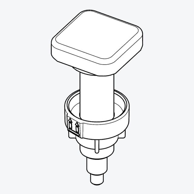 Uxcell Sourcingmap - Manovella girevole in plastica, con foro quadrato