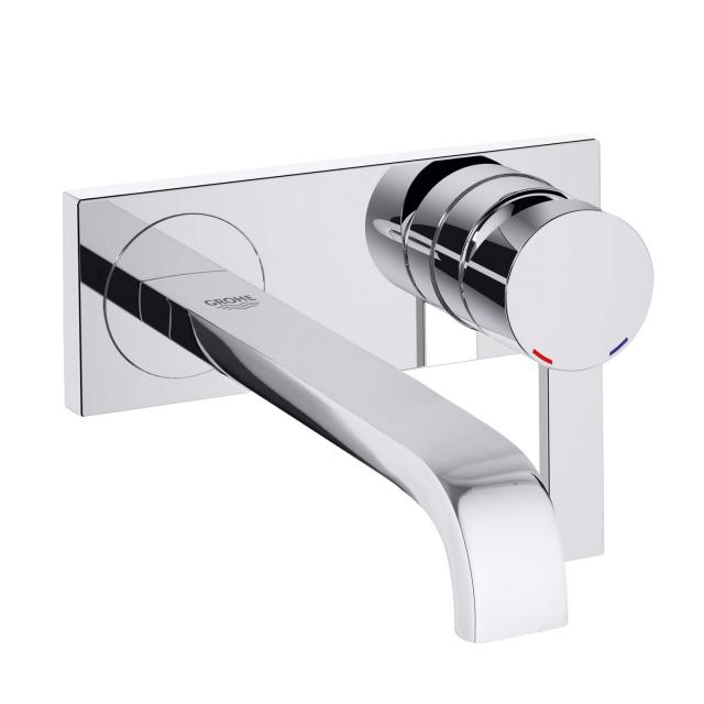 Grohe Allure two-hole basin mixer, wall-mounted chrome, projection: 220 mm