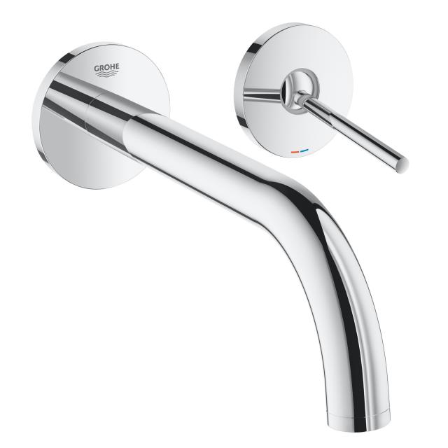 Grohe Atrio wall-mounted two hole basin mixer projection: 221 mm, chrome