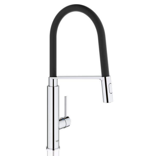 Grohe Concetto Profi single-lever kitchen mixer tap chrome/matt black