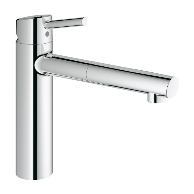 Grohe Concetto single-lever kitchen mixer tap, with pull-out spout chrome