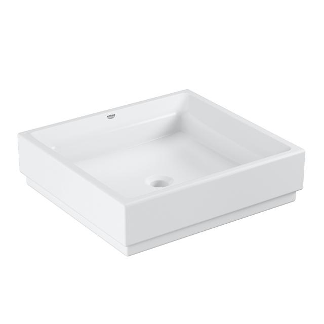 Grohe Cube Ceramic countertop washbasin, white, with PureGuard hygiene coating