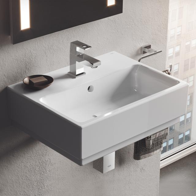 Grohe Cube Ceramic hand washbasin, white, with PureGuard hygiene coating