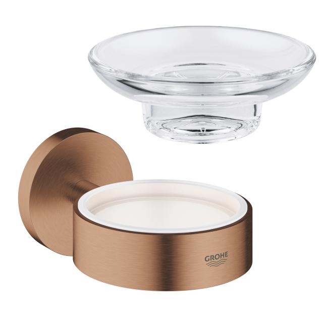 Grohe Essentials soap dish with holder brushed warm sunset