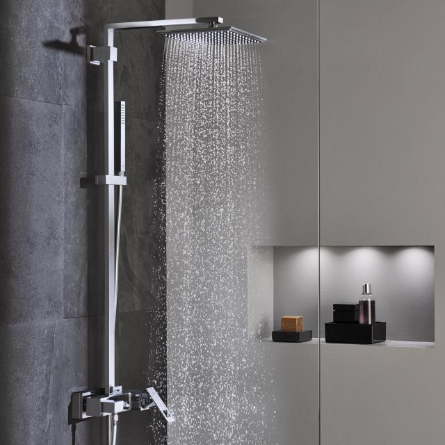 Grohe Euphoria Cube XXL System 230 shower system with single lever mixer for wall mounting