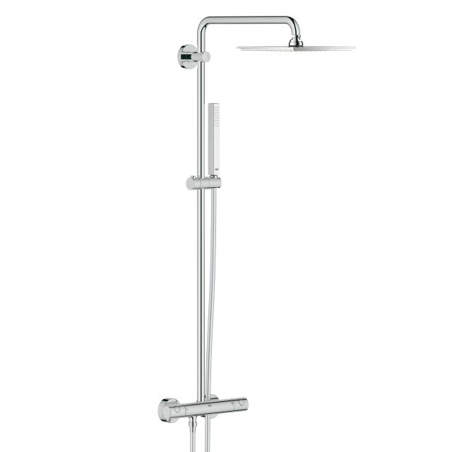 Grohe Euphoria System 230 shower system with thermostatic mixer for wall mounting
