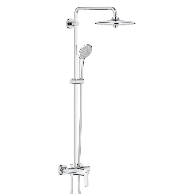 Grohe Euphoria System 260 shower system with wall-mounted single lever mixer, EcoJoy