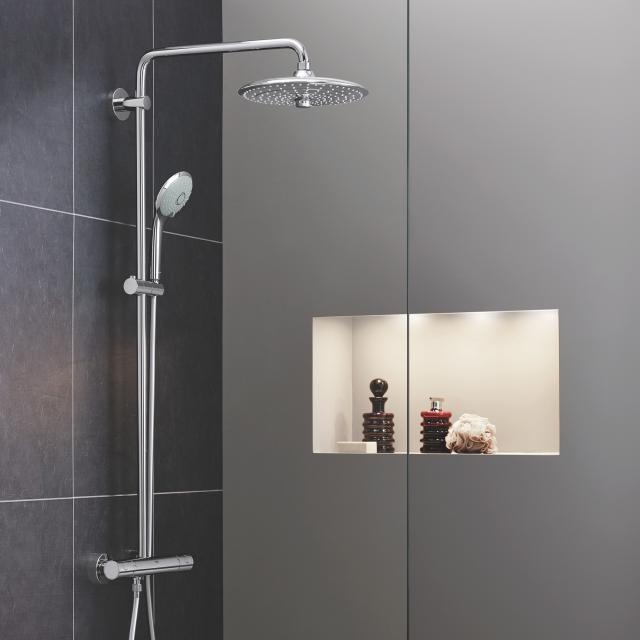 Grohe Euphoria System 260 shower system with wall-mounted thermostatic mixer