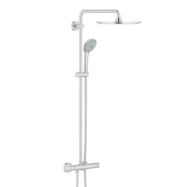 Grohe Euphoria XXL System 310 shower system with wall-mounted thermostatic shower mixer supersteel