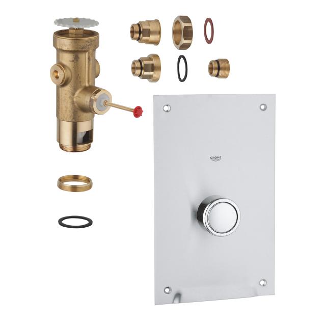 Grohe flushing valve for toilet, recessed wall mounting