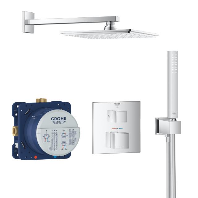 Grohe Grohtherm Cube concealed shower system with Rainshower Allure 230