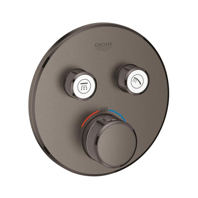 Grohe Grohtherm SmartControl thermostat with 2 shut-off valves brushed hard graphite