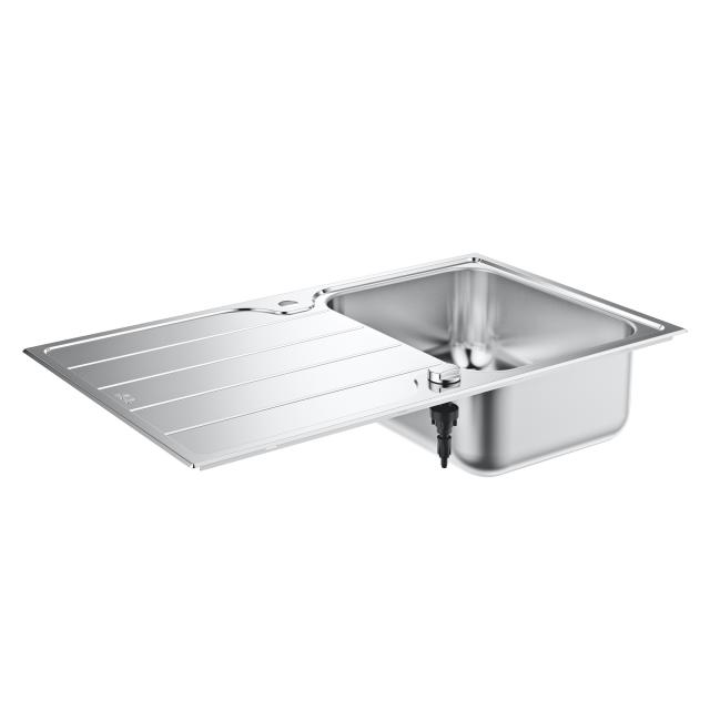 Grohe K500 kitchen sink with drainer, reversible