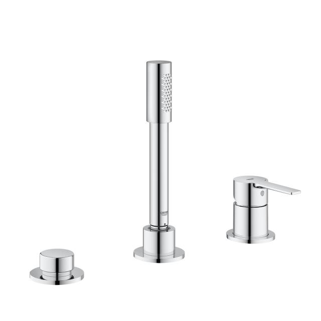 Grohe Lineare deck-mounted, three hole, single lever bath assembly