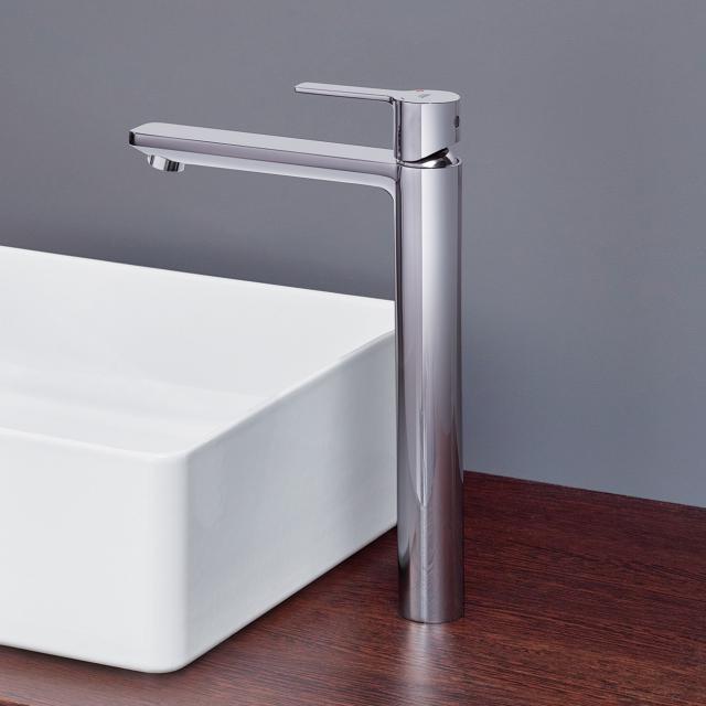 Grohe Lineare single lever basin mixer, for freestanding wash bowls, XL-Size without waste set, chrome