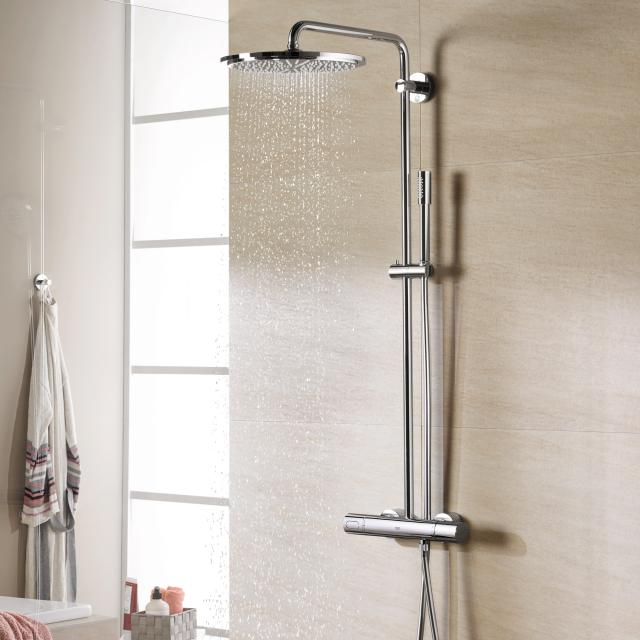Grohe Rainshower 310 shower system with thermostatic mixer, wall-mounted