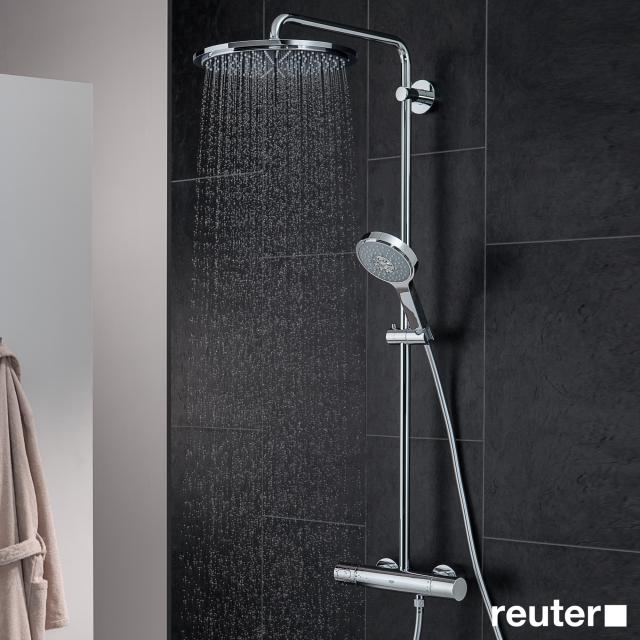 Grohe Rainshower System 310 shower system with thermostat for wall mounting