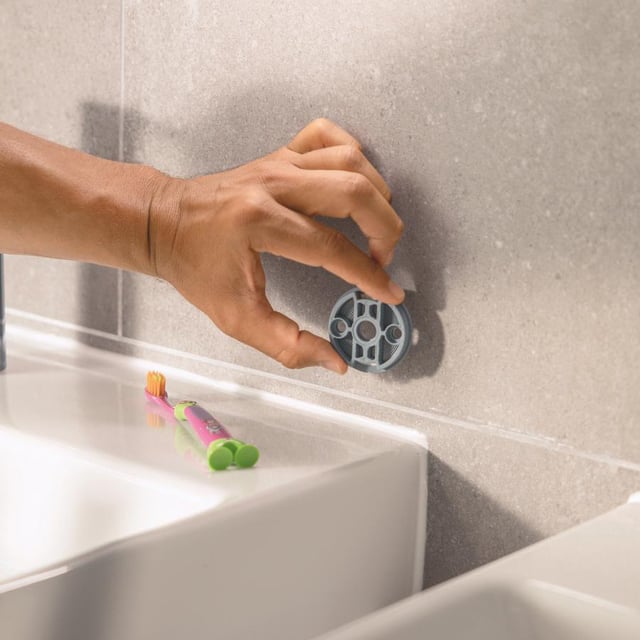 Barre Porte-serviettes GROHE Start Cosmopolitan 522 Mm Chromé - Fixation Cachée, Colle QuickGlue Ou Vis, Pour Salle De Bains Moderne